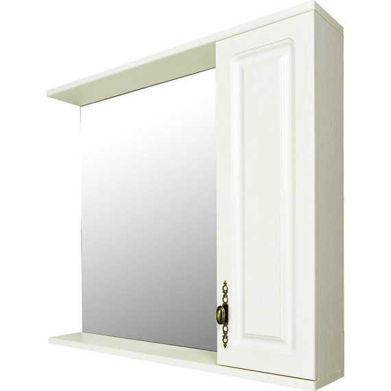 Зеркало-шкаф Loranto Janet 80 см, белый - фото 5