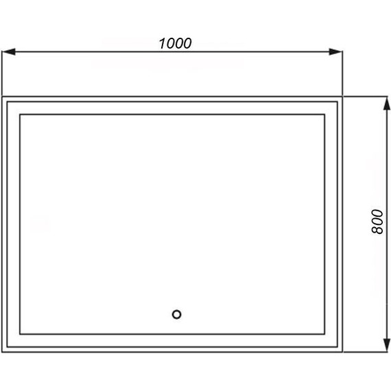 Зеркало Стиль 100 см CS00058276 - фото 3