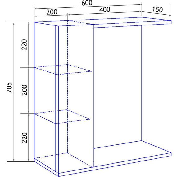 Зеркало-шкаф Loranto София Led 60 см L - фото 6