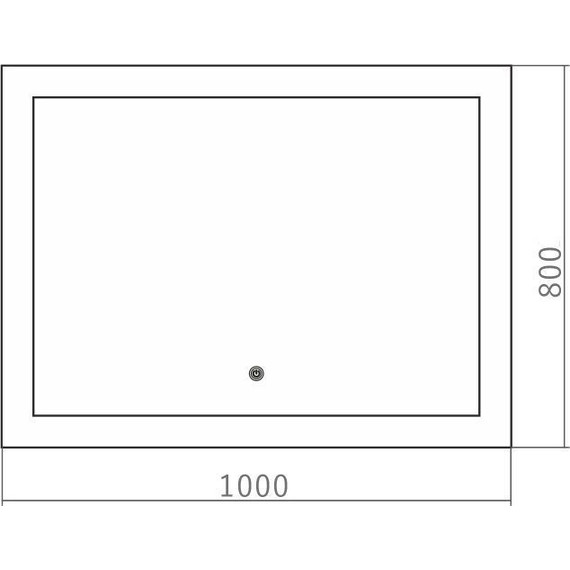 Зеркало Azario Норма Led 100 см - фото 3
