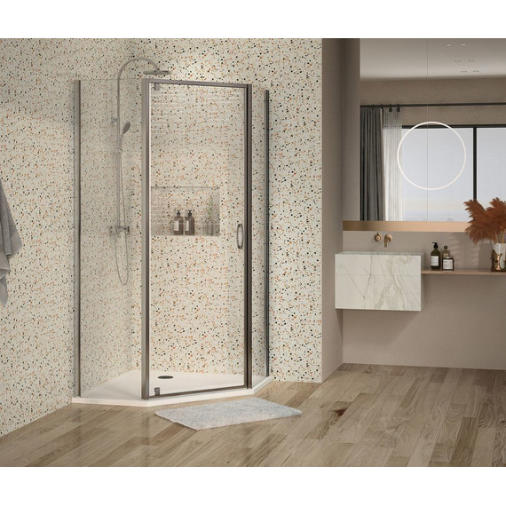 Душевое ограждение Azario Dallas AZ-112P 100х100 см CS00020414, хром/прозрачное - фото 4