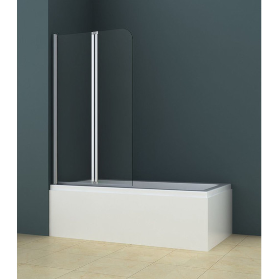 Шторка для ванны Azario AZ-141 80х140 см, хром/прозрачное - фото 2