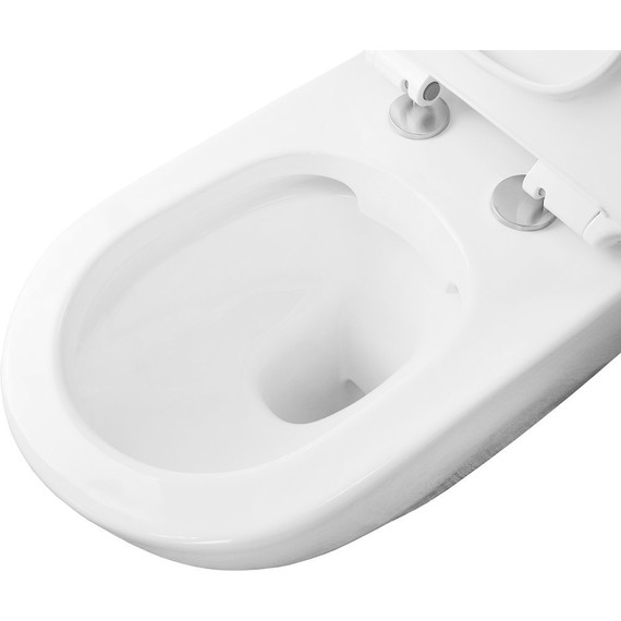 Унитаз-компакт безободковый Azario Corsa AZ-2062S с крышкой микролифт - фото 5