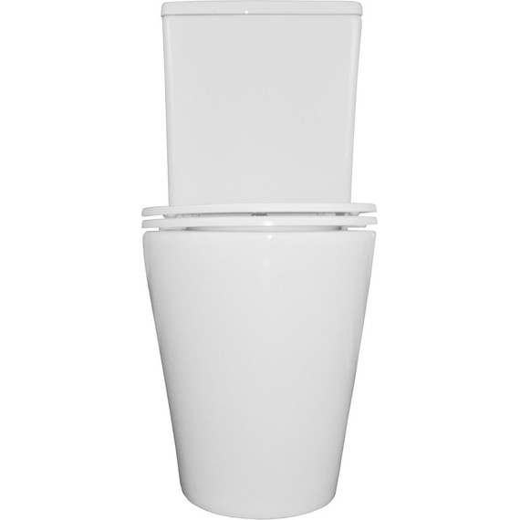 Унитаз-компакт безободковый Azario Vetro AZ-2149 с крышкой микролифт, Цвет производителя: белый - фото 2