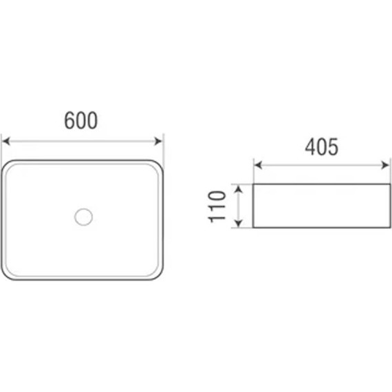 Раковина-чаша Azario 60 см AZ-2174 - фото 3