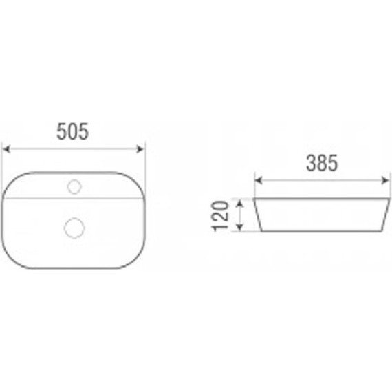 Раковина-чаша Azario 50 см AZ-2202 - фото 4