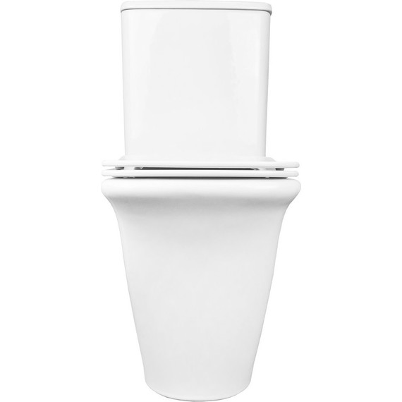 Унитаз-компакт безободковый Azario Avero AZ-3121 с крышкой микролифт - фото 7