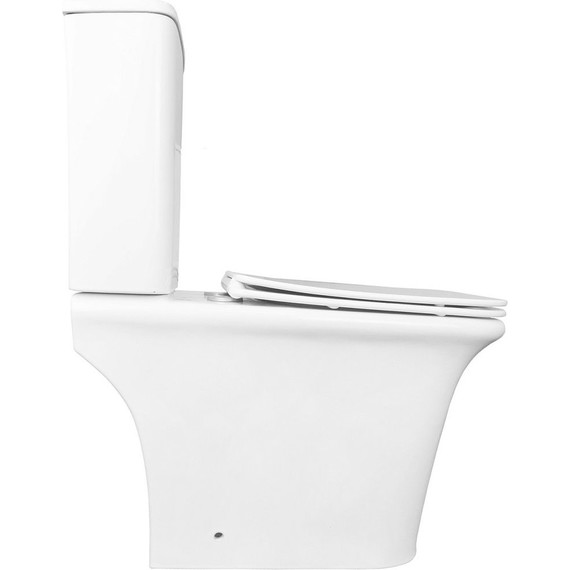 Унитаз-компакт безободковый Azario Avero AZ-3121 с крышкой микролифт - фото 8