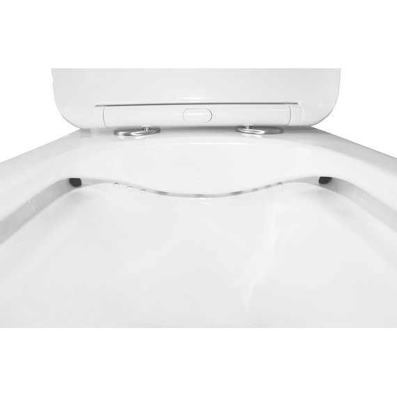 Унитаз-моноблок безободковый Azario Lodi AZ-8617 с крышкой микролифт - фото 5