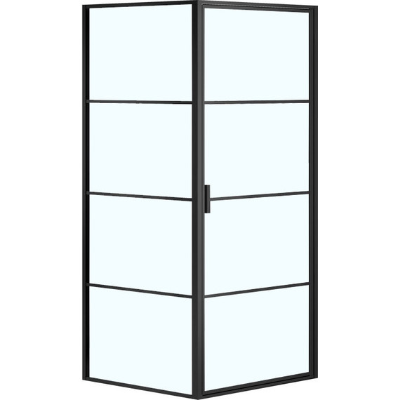 Душевое ограждение Azario Richmond 90х90 см AZNAG1221900, черный/прозрачное - фото 