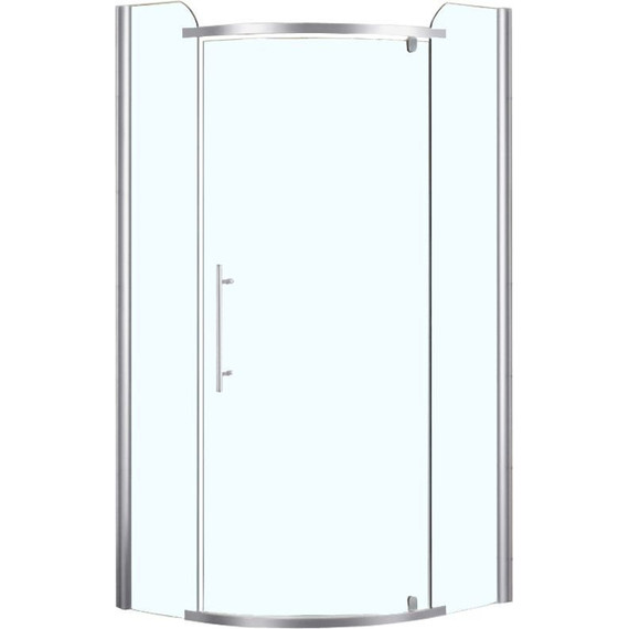 Душевое ограждение Azario Edmonton 100х100 см AZ-NNC2231 1000 (стекло 8 мм) хром/прозрачное - фото 