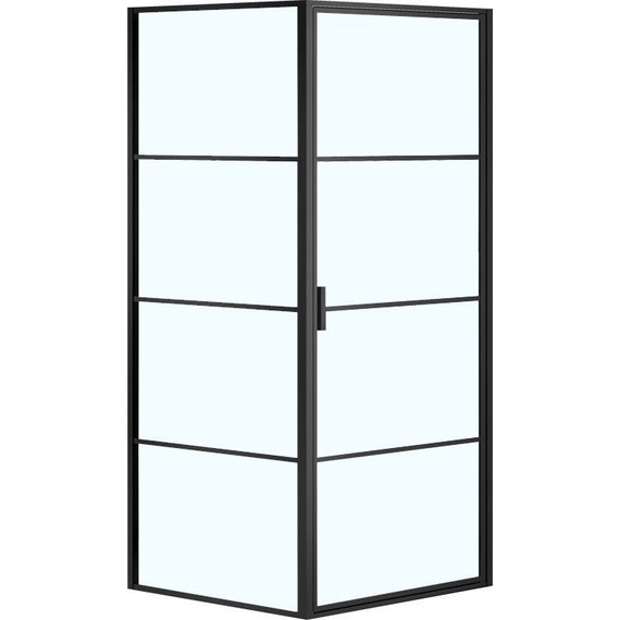 Душевое ограждение Azario Richmond 100х100 см AZNAG12211000, черный/прозрачное - фото 