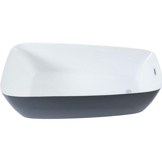 Ванна отдельностоящая Aquanet Family Trend 170х78 см 90778-MW-MB, чёрный матовый - фото 3