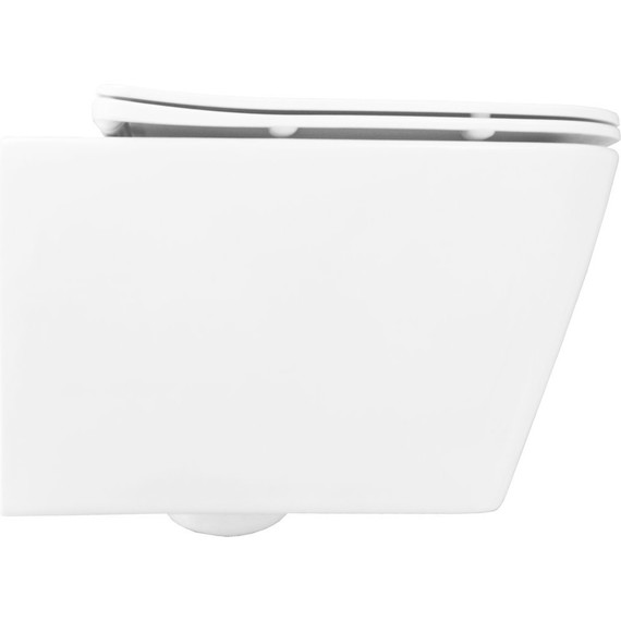 Унитаз подвесной безободковый Azario Boca AZ-2002 с крышкой микролифт, Цвет производителя: белый - фото 6