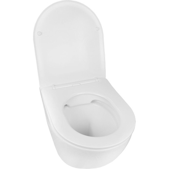 Инсталляция Alcaplast AM101/1120-4:1 RU с подвесным безободковым унитазом Azario Gloria AZ-2003 (кнопка хром глянец) - фото 6