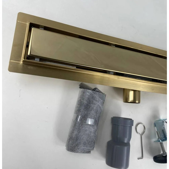 Трап TIM 60 см BAD486002GP, золотой (под плитку) - фото 15