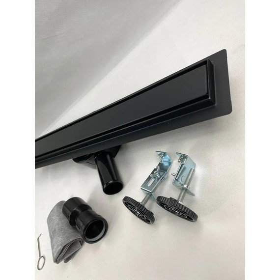 Трап Zeissler 40 см BAD554002BK, чёрный матовый (под плитку) - фото 5