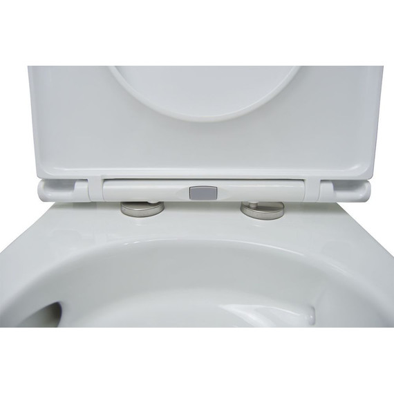 Унитаз подвесной безободковый Creo Ceramique Lyon LY1100R с крышкой микролифт (Система смыва торнадо) - фото 8