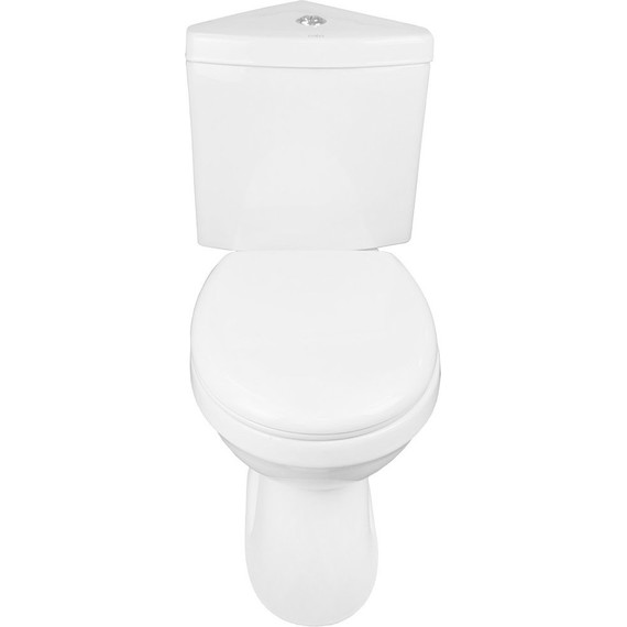 Унитаз-компакт угловой Creo Ceramique Project с крышкой микролифт - фото 6