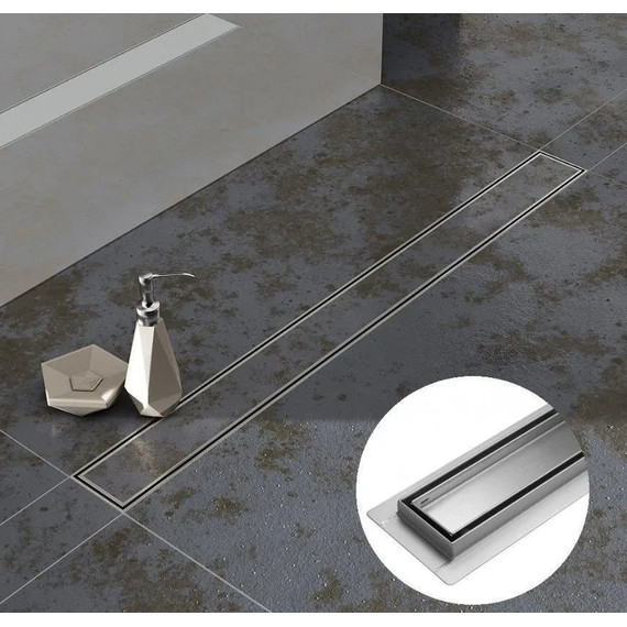 Трап TIM 70 см BAD457002, серебристый (под плитку) - фото 3