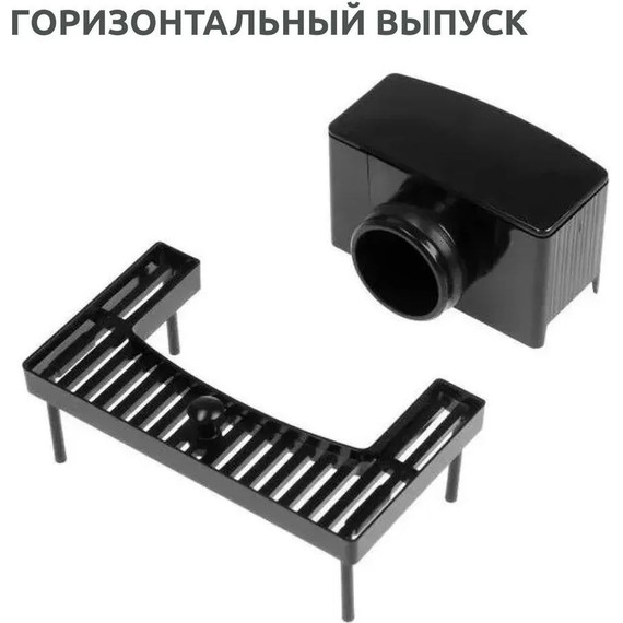 Трап TIM 80 см BAD468002BK, чёрный матовый (под плитку) - фото 7