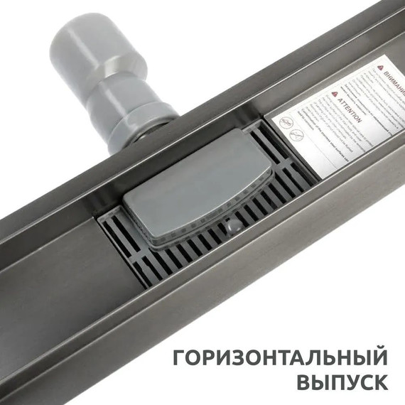 Трап TIM 60 см BAD476002GY, вороненая сталь - фото 3