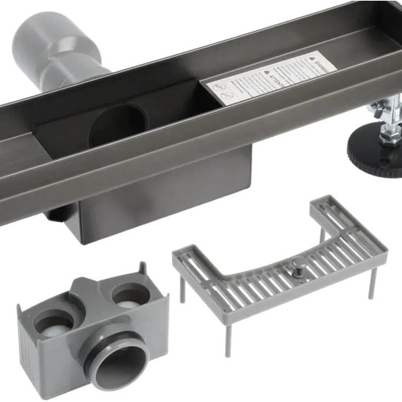 Трап TIM 60 см BAD476002GY, вороненая сталь - фото 5