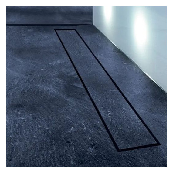 Трап Zeissler 60 см BAD556002BK, чёрный матовый (под плитку) - фото 