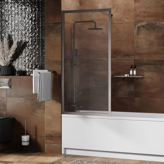 Шторка для ванны WasserKraft Abens 80 см 20W01-80BN, никель/прозрачное - фото 