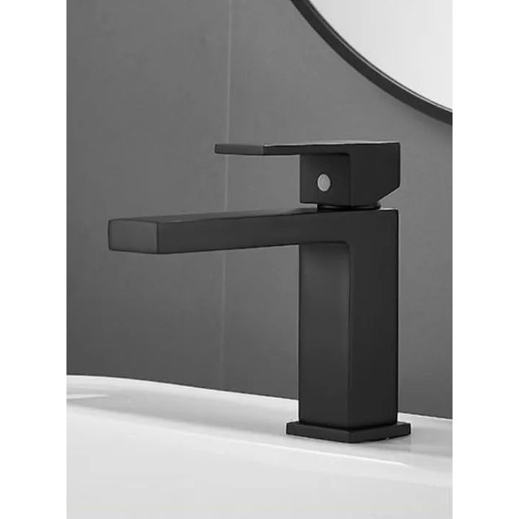 Смеситель для раковины Belz B10672-7, чёрный матовый, Цвет производителя: чёрный матовый - фото 