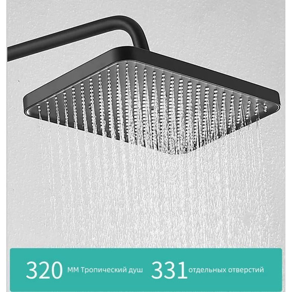 Душевая стойка Belz B24572-7, чёрный матовый - фото 8