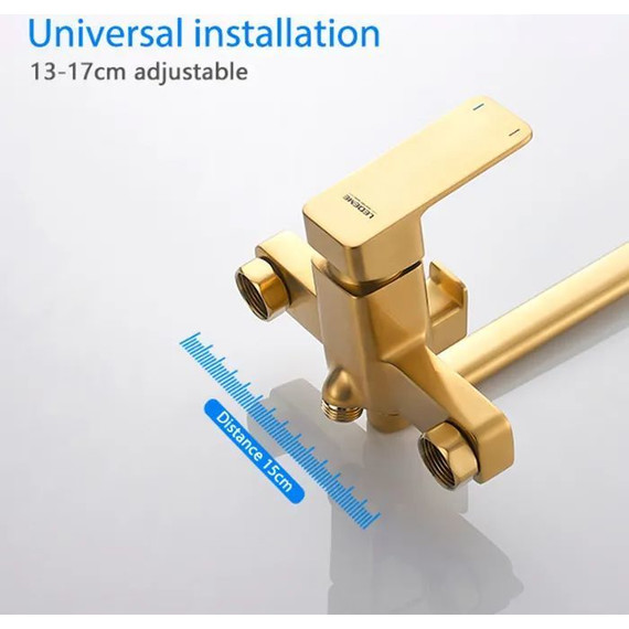 Смеситель для ванны Ledeme L2280Y, золото - фото 7