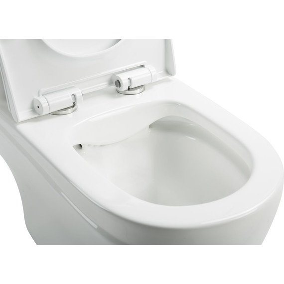 Унитаз-моноблок безободковый Sole Status с тонкой крышкой микролифт - фото 5