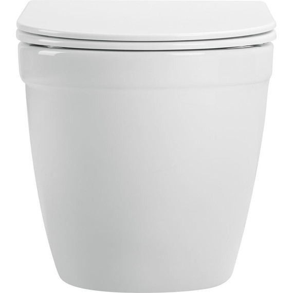 Унитаз подвесной безободковый Sole Step с тонкой крышкой микролифт - фото 3