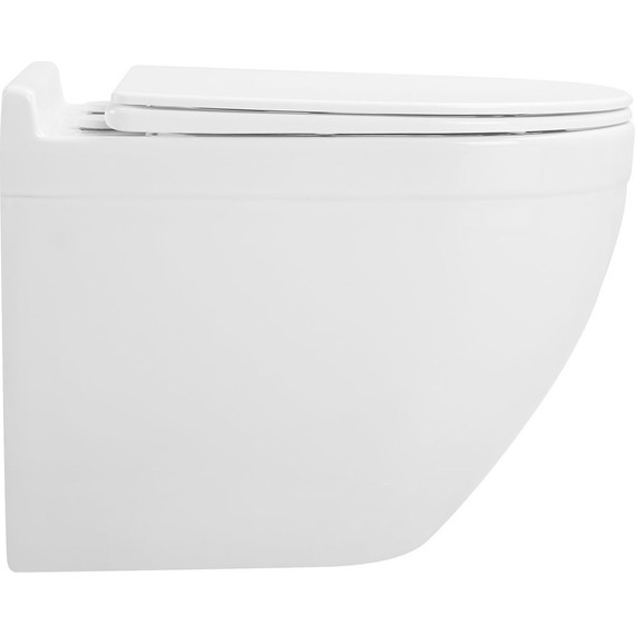 Унитаз подвесной безободковый Sole Step с тонкой крышкой микролифт - фото 4