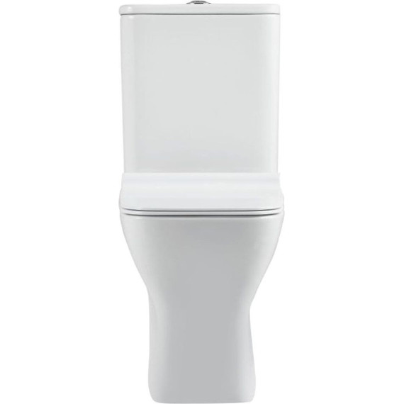 Унитаз-компакт безободковый Sole Puls с тонкой крышкой микролифт - фото 2