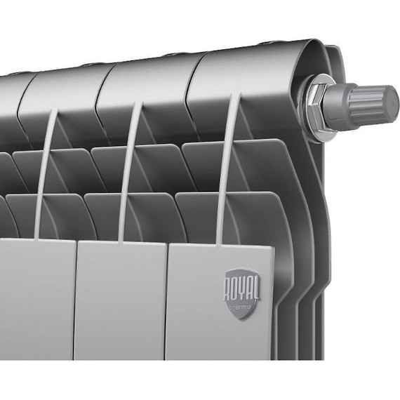 Радиатор Royal Thermo BiLiner 500 VR Silver Satin 800х570 мм (10 секций) - фото 2