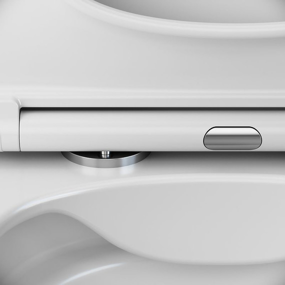 Унитаз подвесной безободковый Am.Pm Spirit V2.0 Square FlashClean C701701SC с крышкой микролифт - фото 7