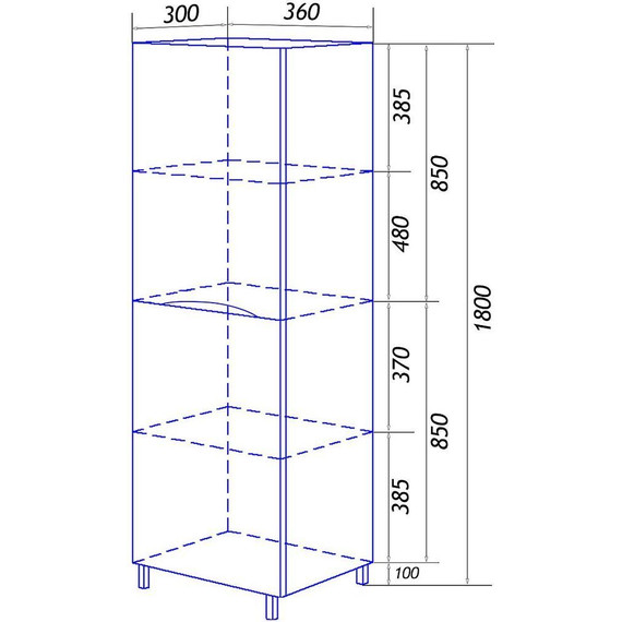 Пенал напольный Loranto Santorini 36 см CS00086964 L, белый глянцевый - фото 7