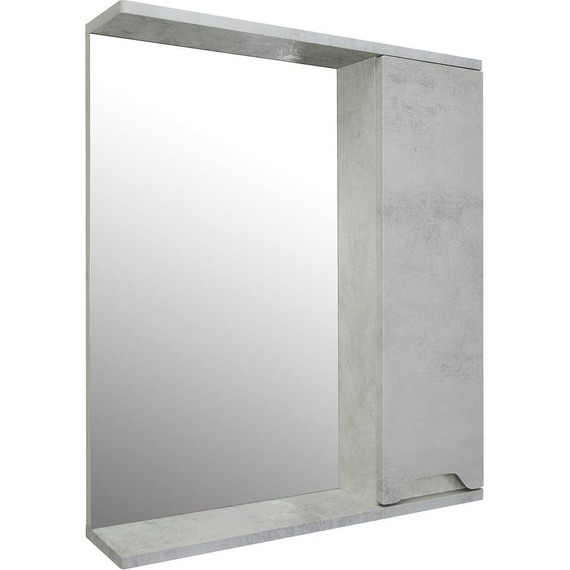 Зеркало-шкаф Loranto Florena 60 см CS00086984 R, светлый бетон - фото 