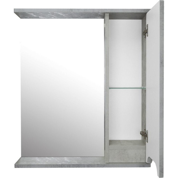 Зеркало-шкаф Loranto Florena 60 см CS00086984 R, светлый бетон - фото 5