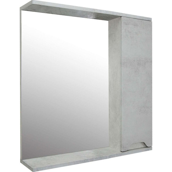 Зеркало-шкаф Loranto Florena 70 см CS00086985 R, светлый бетон - фото 