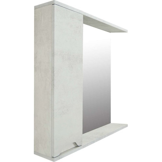 Зеркало-шкаф Loranto Florena 70 см CS00086986 L, светлый бетон - фото 3