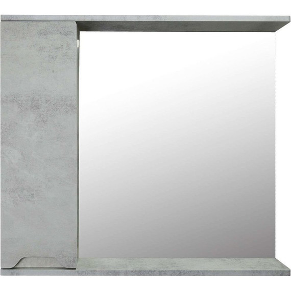 Зеркало-шкаф Loranto Florena 80 см CS00086988 L, светлый бетон - фото 2