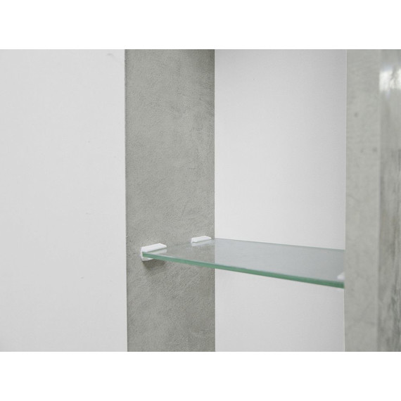 Зеркало-шкаф Loranto Florena 80 см CS00086988 L, светлый бетон - фото 6