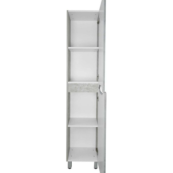 Пенал напольный Loranto Santorini 36 см CS00087006 R, светлый бетон - фото 4