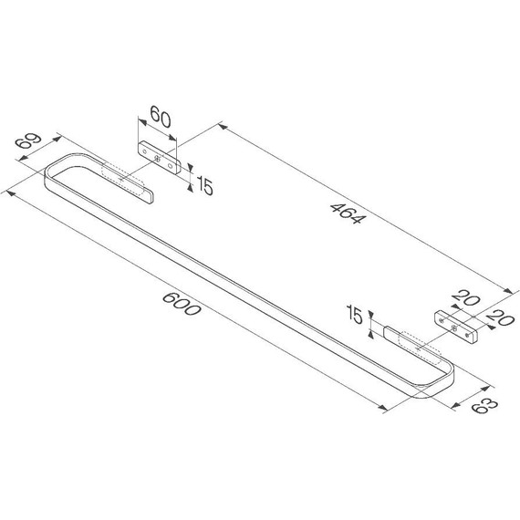 Полотенцедержатель AM.PM Func A8F346400 - фото 7