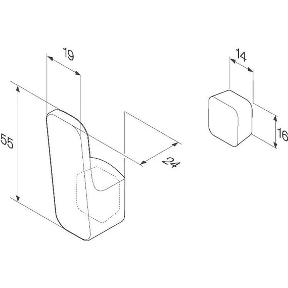 Крючок AM.PM Func A8F35500 - фото 7