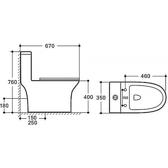 Унитаз-моноблок безободковый Azario Terni AZ-8618M с тонкой крышкой микролифт, белый мрамор - фото 13