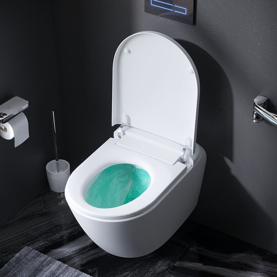 Унитаз-биде подвесной безободковый Am.Pm Sensation CCC301700SC с электронной крышкой - фото 5